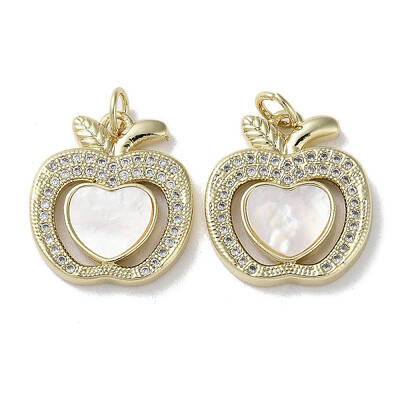 Brass Micro Pave Cubic Zirconia Pendants