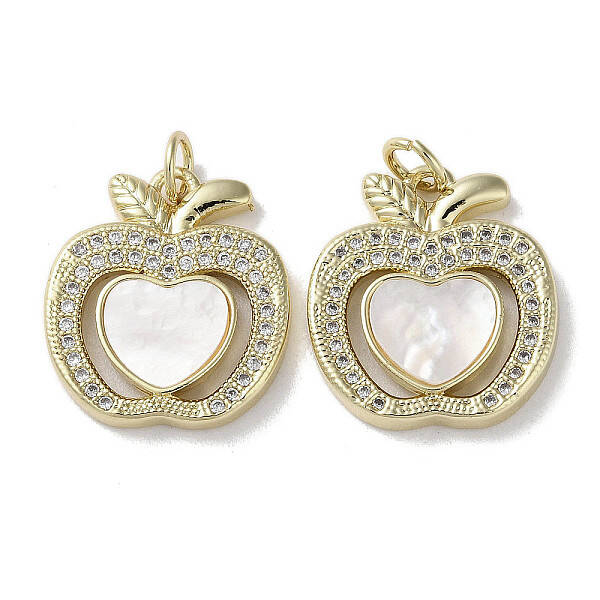 Brass Micro Pave Cubic Zirconia Pendants