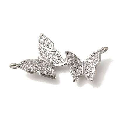 Brass Micro Pave Cubic Zirconia Pendants