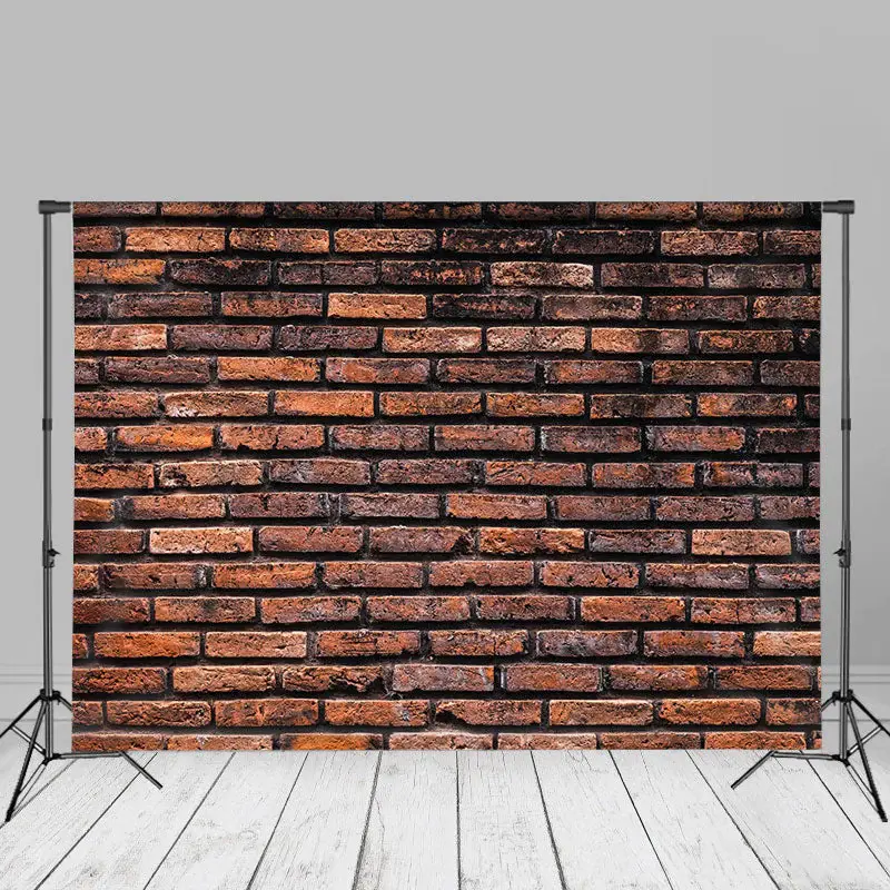Vintage Rustic Red Brick Wall Backdrop For Photography - Aperturee