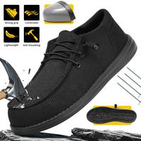 Steel Toe Shoes for Men Lightweight Loafers Slip On Safety Work Shoes Composite Toe Comfortable Non Slip Tennis Dress Sneaker...