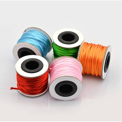 Macrame Rattail Chinese Knot Making Cords Round Nylon Braided String Threads