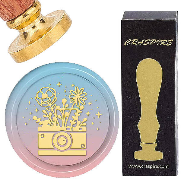 Brass Wax Seal Stamps with Wood Handle