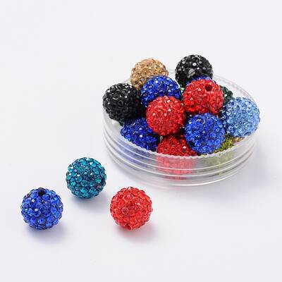 Pave Disco Ball Beads