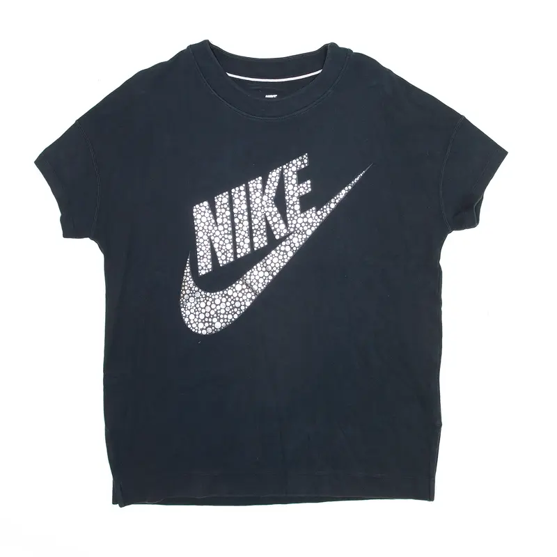 NIKE Spotted Print Black Sweatshirt Womens L