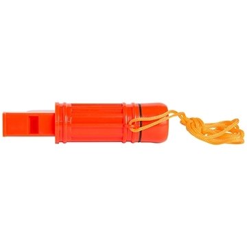 150 Custom Orange Survival Tube - Compass & Whistle