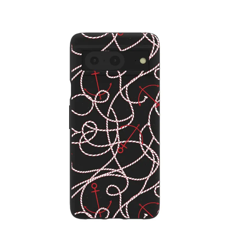 Black Anchor Lines Google Pixel 8 Case