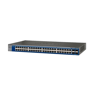 Netgear GS752TXS | Prosafe 48 x Ports 10/100/1000Base-T + 4 x Ports SFP+ Rack-mountable Layer 3 Managed Gigabit Ethernet Netw...