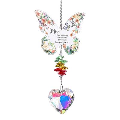 Metal Butterfly with Word Hanging Ornaments
