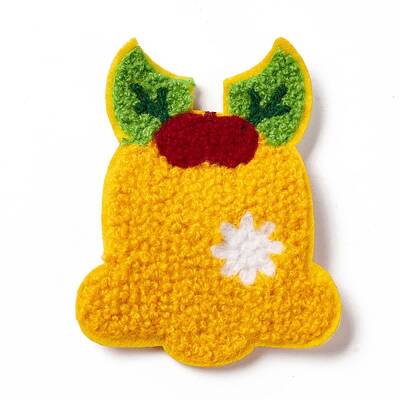 Christmas Bell Cloth Snap Hair Clips