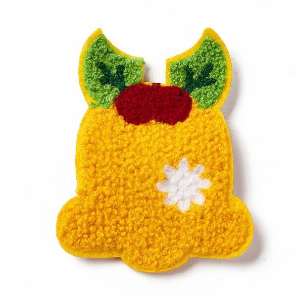 Christmas Bell Cloth Snap Hair Clips