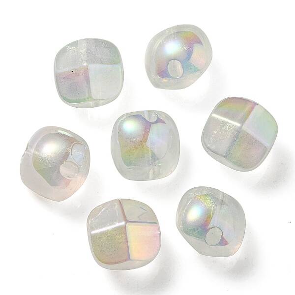 UV Plating Luminous Transparent Acrylic Beads