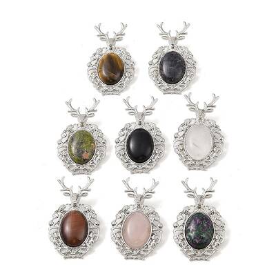 Natural Mixed Gemstone Pendants