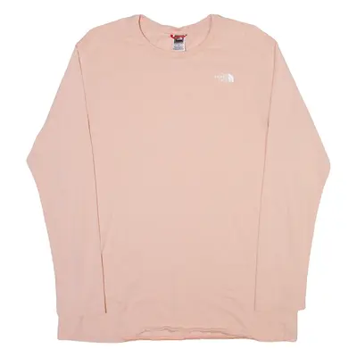 THE NORTH FACE Womens T-Shirt Pink Long Sleeve L