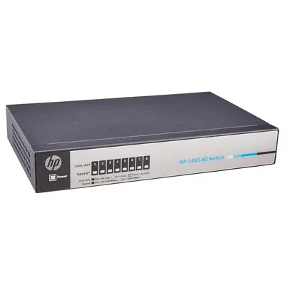 J9559A#1HN HP OfficeConnect 1410 Series 1410-8G 8 x 10/100/1000Base-T RJ-45 Ports Layer 2 Unmanaged Gigabit Ethernet Network ...