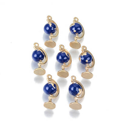 Light Gold Plated Alloy Enamel Pendants