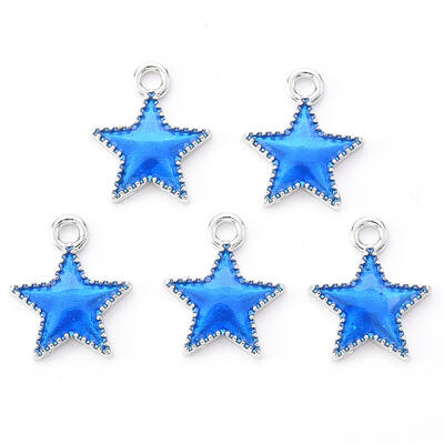 Platinum Plated Alloy Enamel Pendants