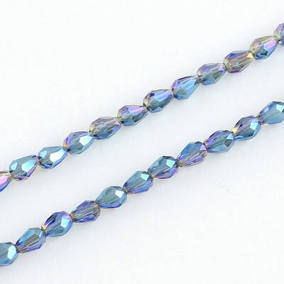 Electroplated Glass Bead Strands