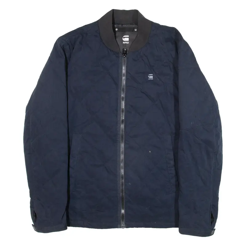 G-STAR RAW Mens Quilted Jacket Blue L
