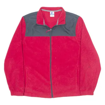 STARTER Fleece Jacket Red Mens M