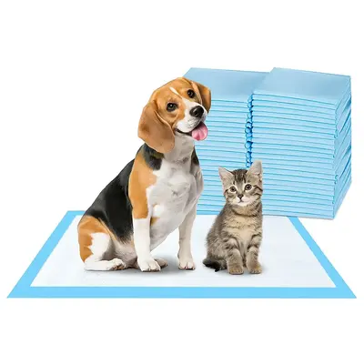 FluffyDream Super-Absorbent Waterproof Pet Training Pad for Dogs, Puppies & Cats, Housebreaking Pad, Blue