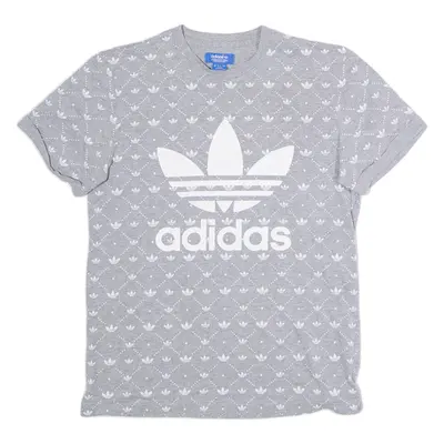 ADIDAS ORIGINALS Mens T-Shirt Grey Crew Neck M