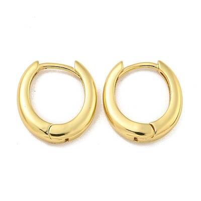 Rack Plating Brass Hoop Earrings