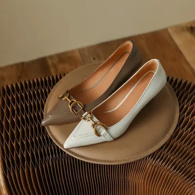 CHIKO Jaafar Pointy Toe Kitten Heels Pumps Shoes