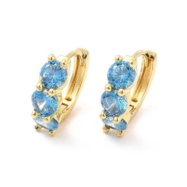 Cubic Zirconia Hoop Earrings