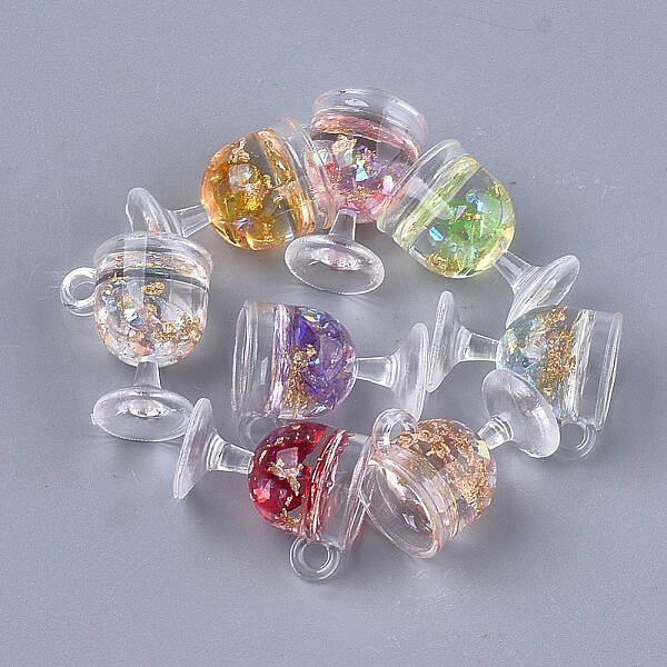 Resin Cup Pendants