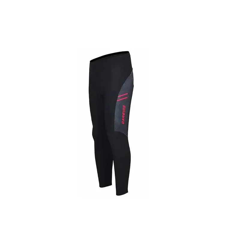 Darevie 3D Pad Cycling Men's Sports Synthetic Leggings Black