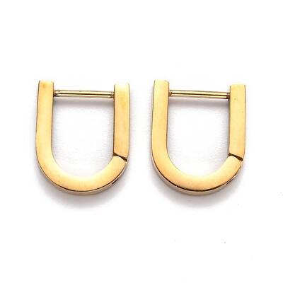 304 Stainless Steel Huggie Hoop Earrings