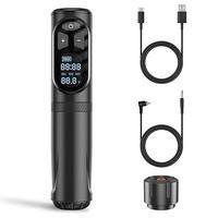 Wireless Tattoo Gun Machine, 2-6 mm Stroke Length Tattoo Pen with LED Display, 2600mAh Tattoo Equipment Supply for Profession...