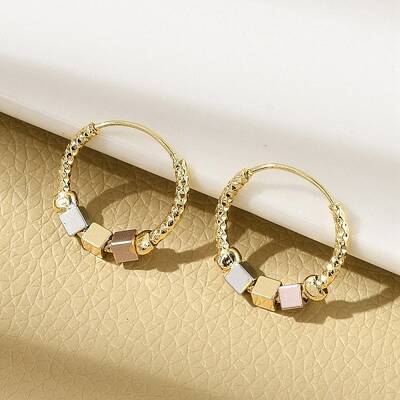 Brass Hoop Earrings