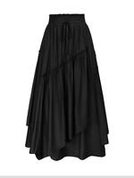 【Plus Size】Solid Color Skirt, Casual Fashion Skirt for Daily Outdoor Wear, Women Plus Clothing for All Seasons, Skirts fo...