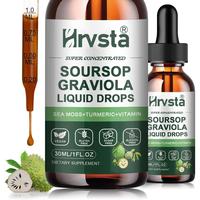 Soursop Graviola Leaf Extract Liquid Drop Plus Pure Botanical Sea Moss for Cell Support & Regeneration, Immunity, Liver, Zzz ...