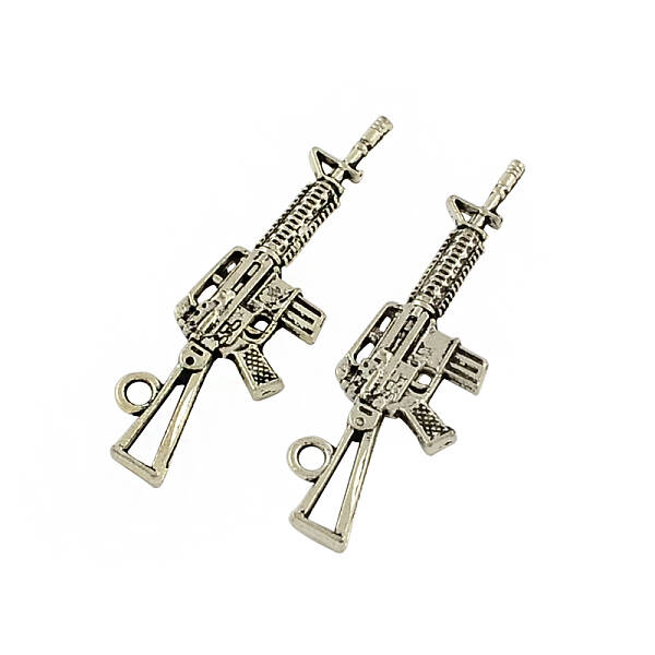 Tibetan Style Alloy Rifle/Gun Pendants