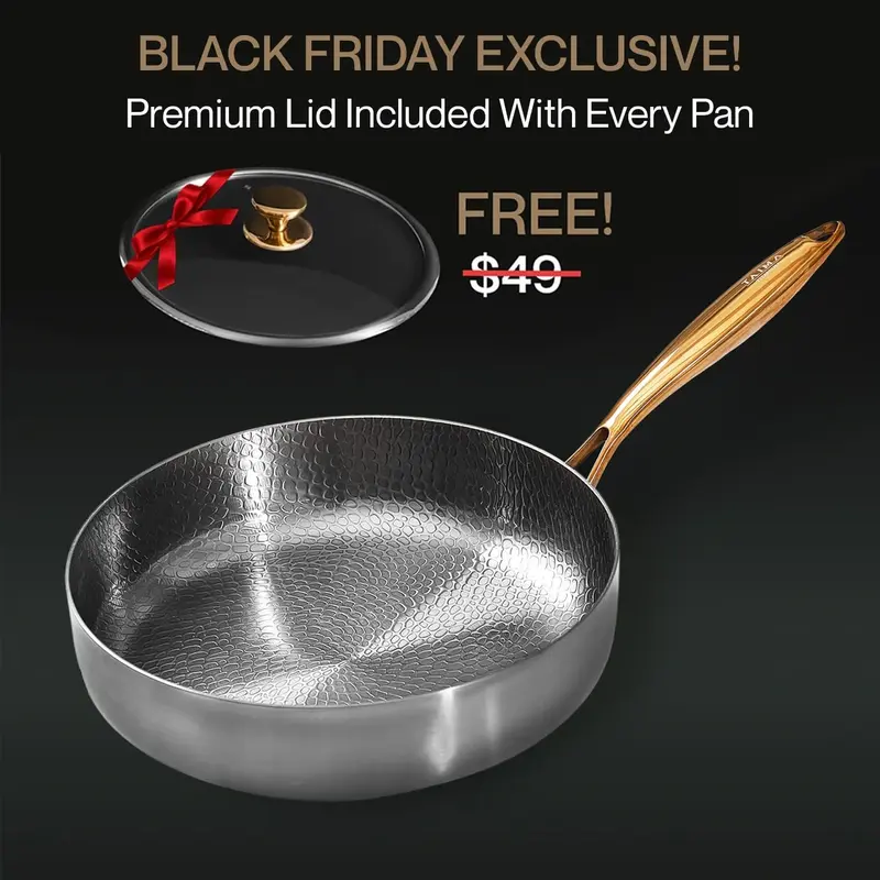 Pure Titanium Deep Pan Pro