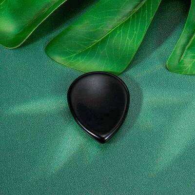 Natural Obsidian Teardrop Decorations