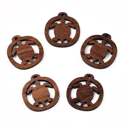 Natural Walnut Wood Pendants
