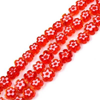Handmade Millefiori Glass Bead Strands