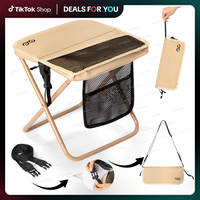 【Camdoor】Portable Outdoor Folding Chair with Shoulder Strap, 1.5 lbs ultra light, Max Load Capacity 500lbs, Two side pock...