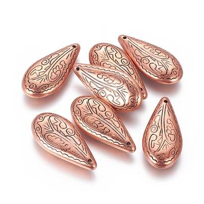 CCB Plastic Carved teardrop