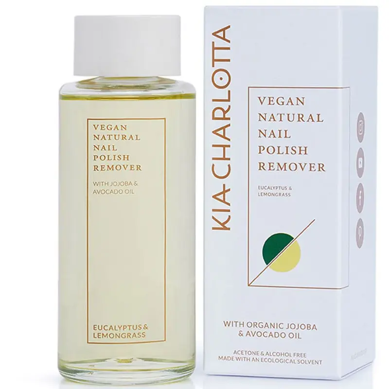 Kia-charlotta Nail polish remover naturale vegan 100ml