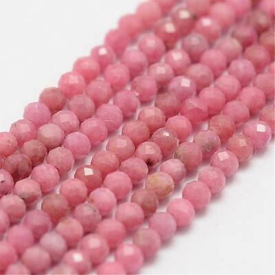 Natural Rhodochrosite Beads Strands