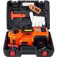 VEVOR Electric Car Jack, 5 Ton/11023 LBS Hydraulic Car Jack, Portable Car Jack Lifting with Built-in Inflatable Pump and LED ...