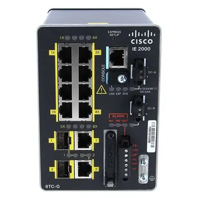 IE-2000-8TC-G-L-RF Cisco IE 2000 8x Port 2x Combo SFP Port Din Switch