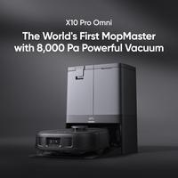 eufy X10 Pro Omni Robot Vacuum and Mop with 8,000 Pa Suction, Dual Mops with 12 mm Auto-Lift and Carpet Detection, AI Obstacl...