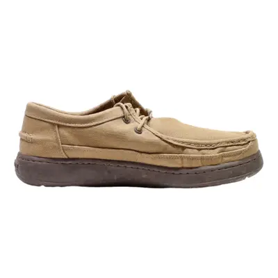 LACOSTE Creeper Shoes Brown Canvas Mens UK 11