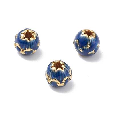 Rack Plating Brass Enamel Beads
